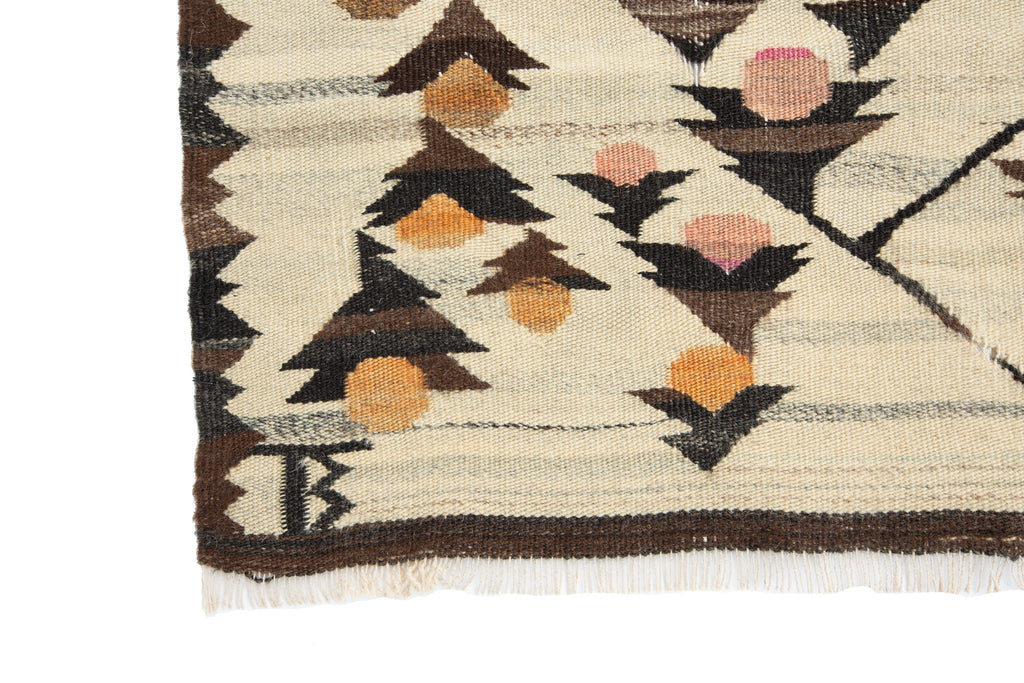 Vintage Balkan Kilim 2' 5" x 3'9" - SHARKTOOTH Antique and Vintage Textiles