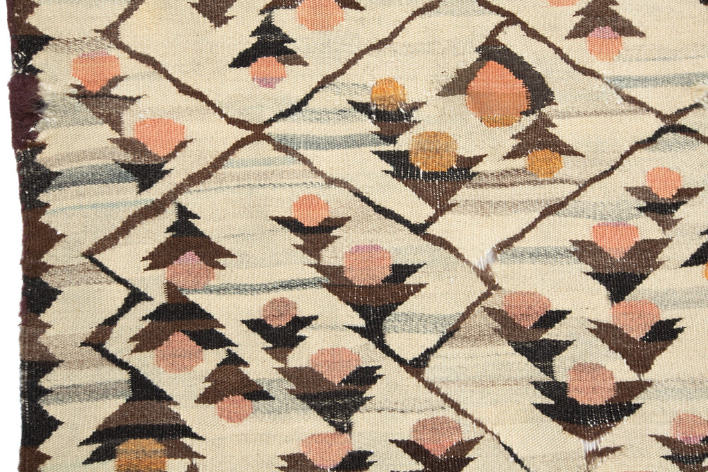 Vintage Balkan Kilim 2' 5" x 3'9" - SHARKTOOTH Antique and Vintage Textiles