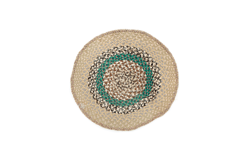 Vintage Braided Mat - SHARKTOOTH Antique and Vintage Textiles