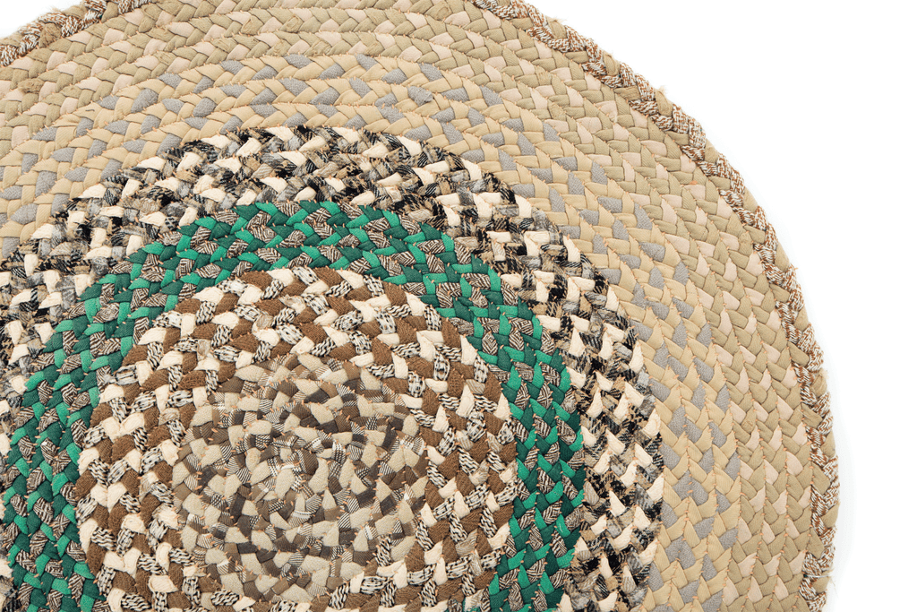 Vintage Braided Mat - SHARKTOOTH Antique and Vintage Textiles