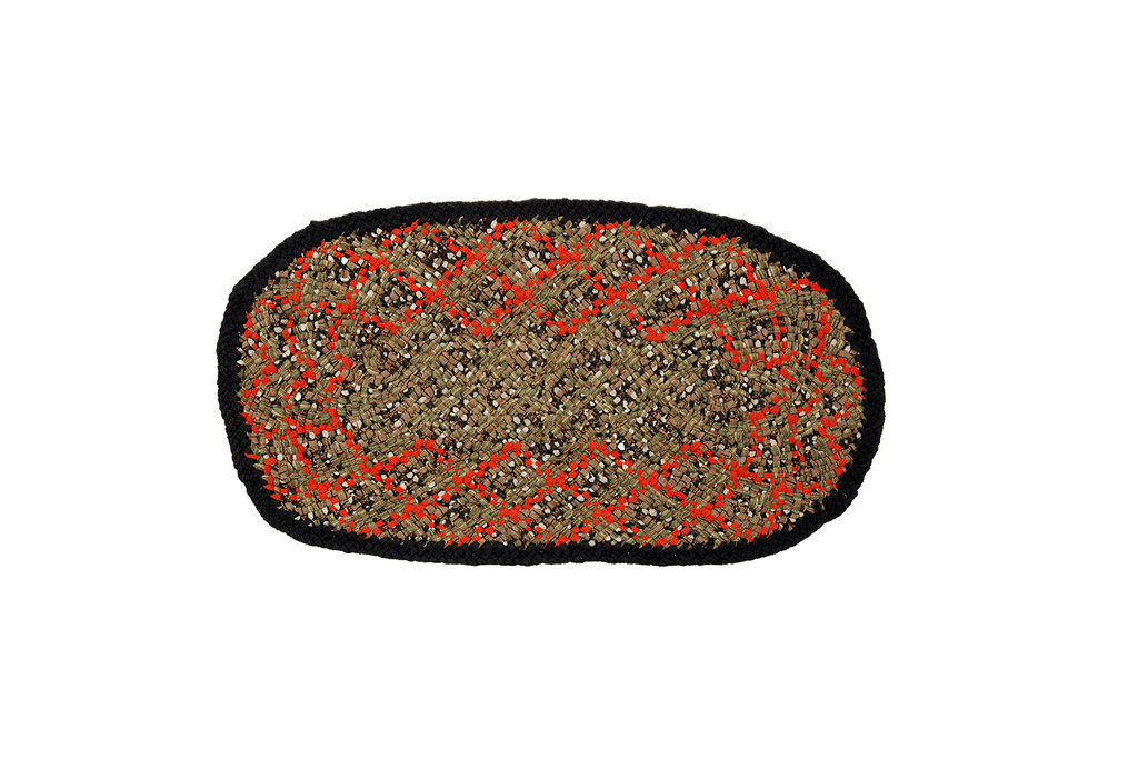 Vintage Braided Rug - SHARKTOOTH Antique and Vintage Textiles