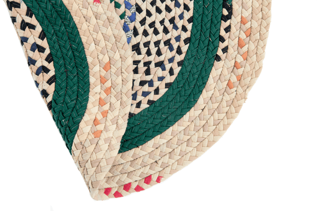 Vintage Braided Rug - SHARKTOOTH Antique and Vintage Textiles