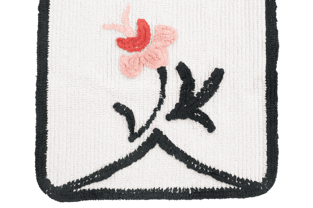 Vintage Chenille Mat - SHARKTOOTH Antique and Vintage Textiles