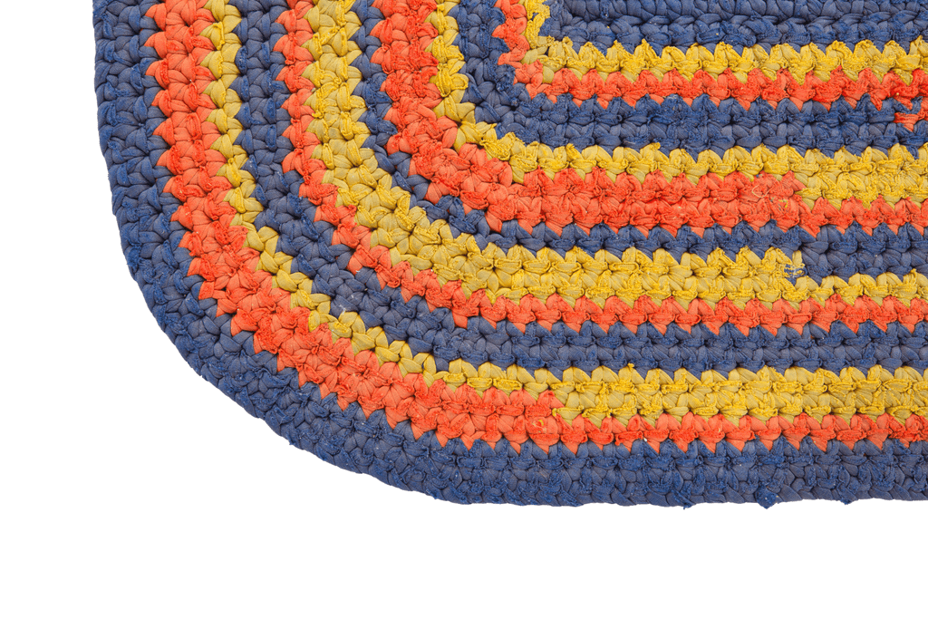 Vintage Crocheted Mat - SHARKTOOTH Antique and Vintage Textiles