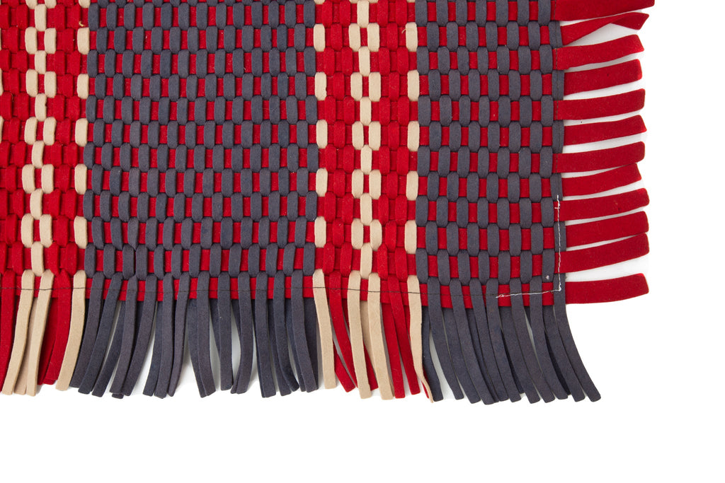 Vintage Felt Mat 1'11" x 4' - SHARKTOOTH Antique and Vintage Textiles