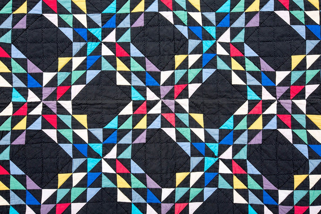 Vintage Mennonite Quilt - SHARKTOOTH Antique and Vintage Textiles