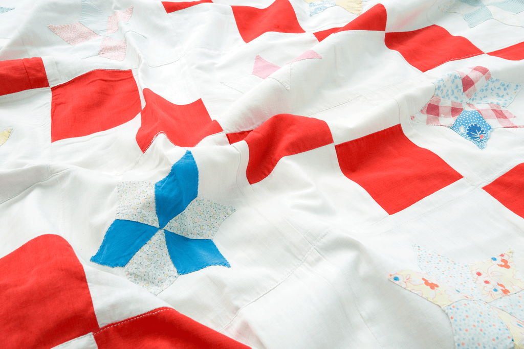 Vintage One Patch Quilt - SHARKTOOTH Antique and Vintage Textiles