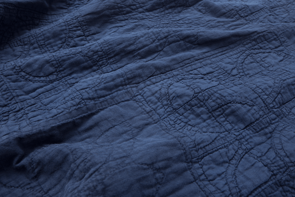 Vintage Overdyed Quilt - SHARKTOOTH Antique and Vintage Textiles