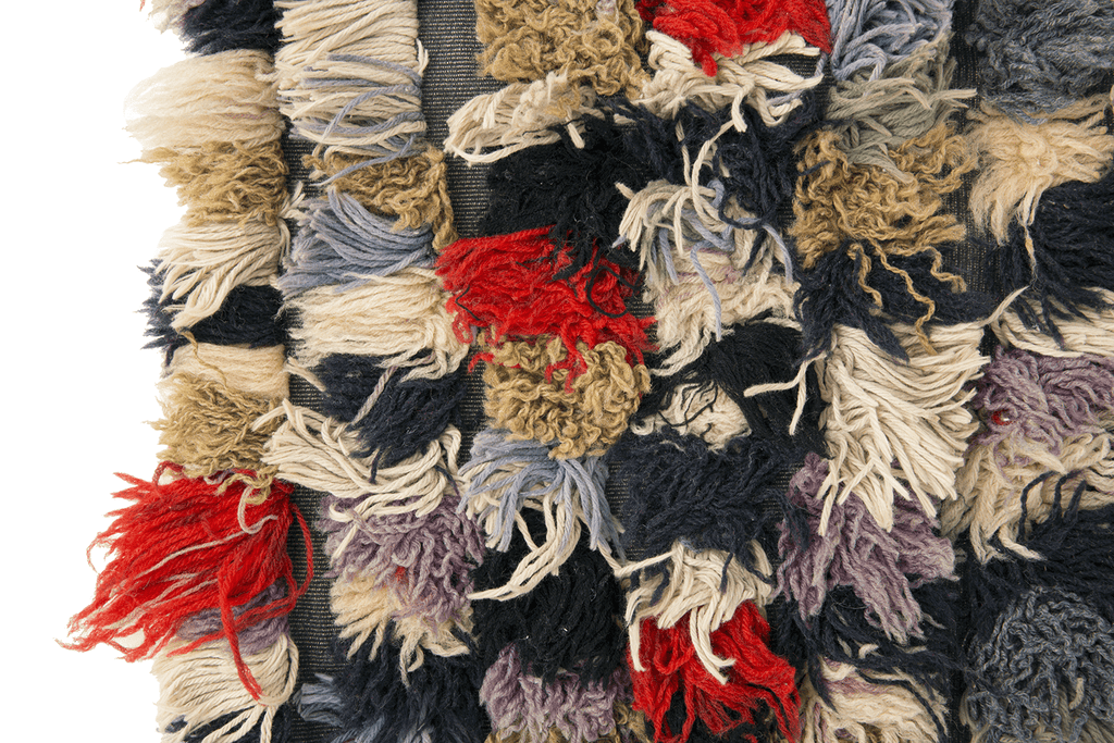 Vintage Pom Pom Mat - SHARKTOOTH Antique and Vintage Textiles
