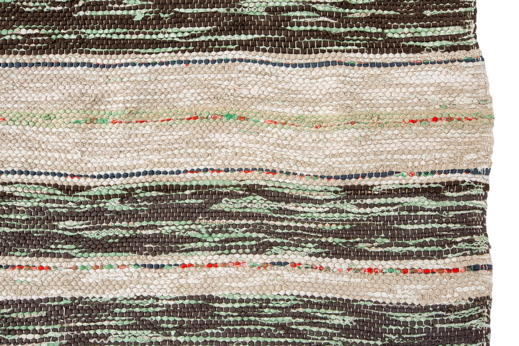 Vintage Rag Rug 3' x 5'7" - SHARKTOOTH Antique and Vintage Textiles