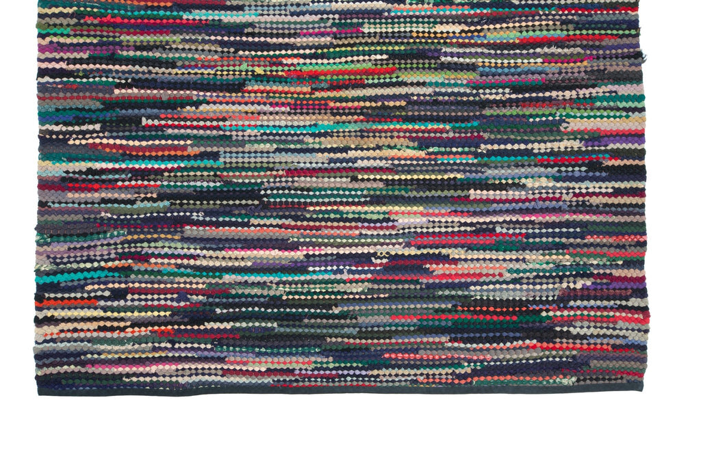 Vintage Rag Rug 5'10" x 7'10" - SHARKTOOTH Antique and Vintage Textiles