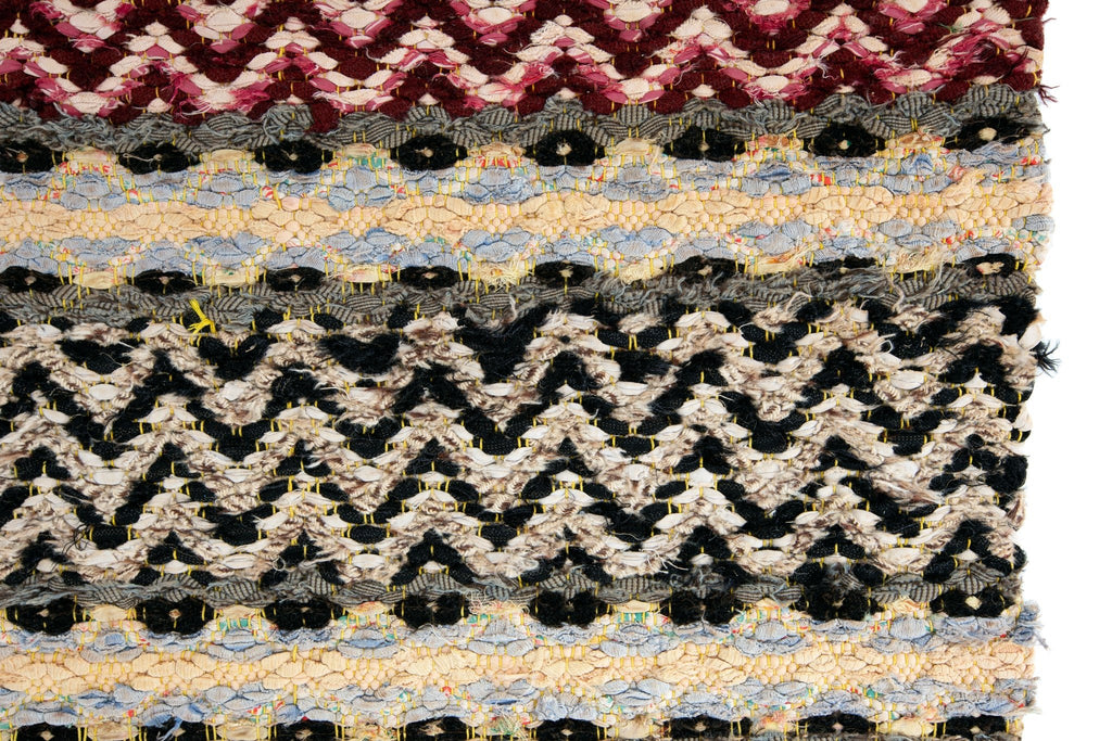 Vintage Rag Runner 1'10" x 6' - SHARKTOOTH Antique and Vintage Textiles