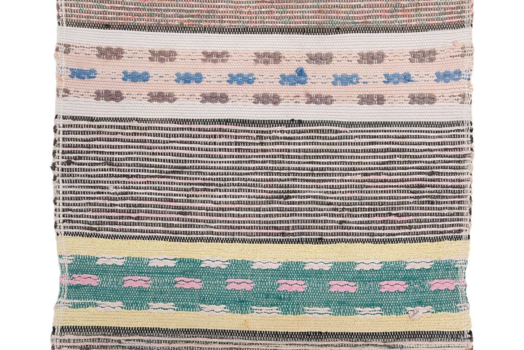 Vintage Rag Runner 1'11" x 9'8" - SHARKTOOTH Antique and Vintage Textiles