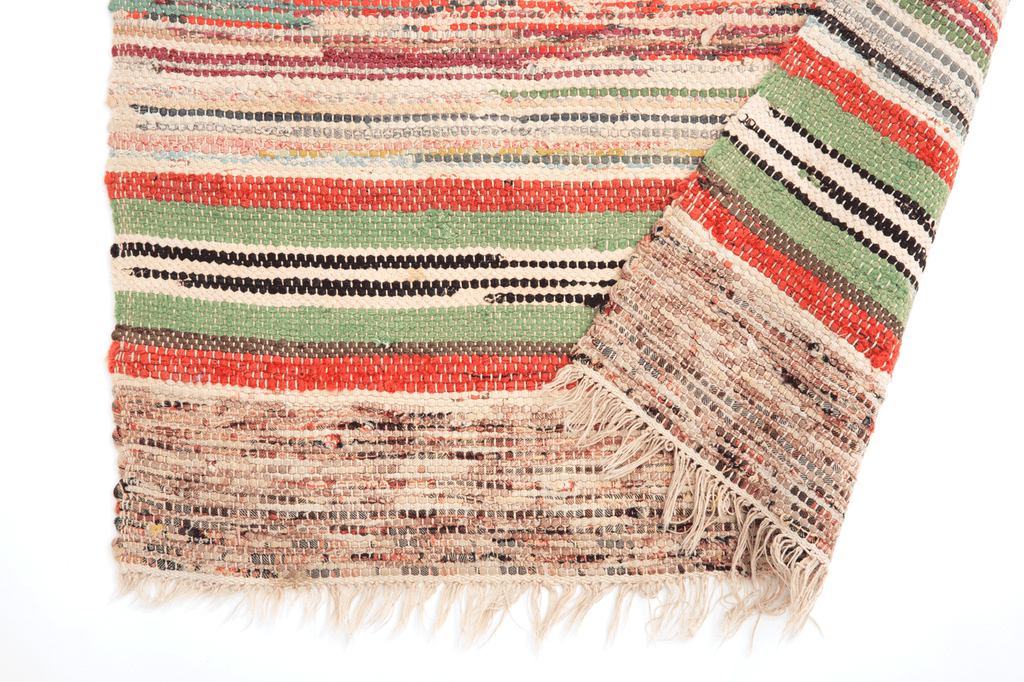 Vintage Swedish Mat - SHARKTOOTH Antique and Vintage Textiles