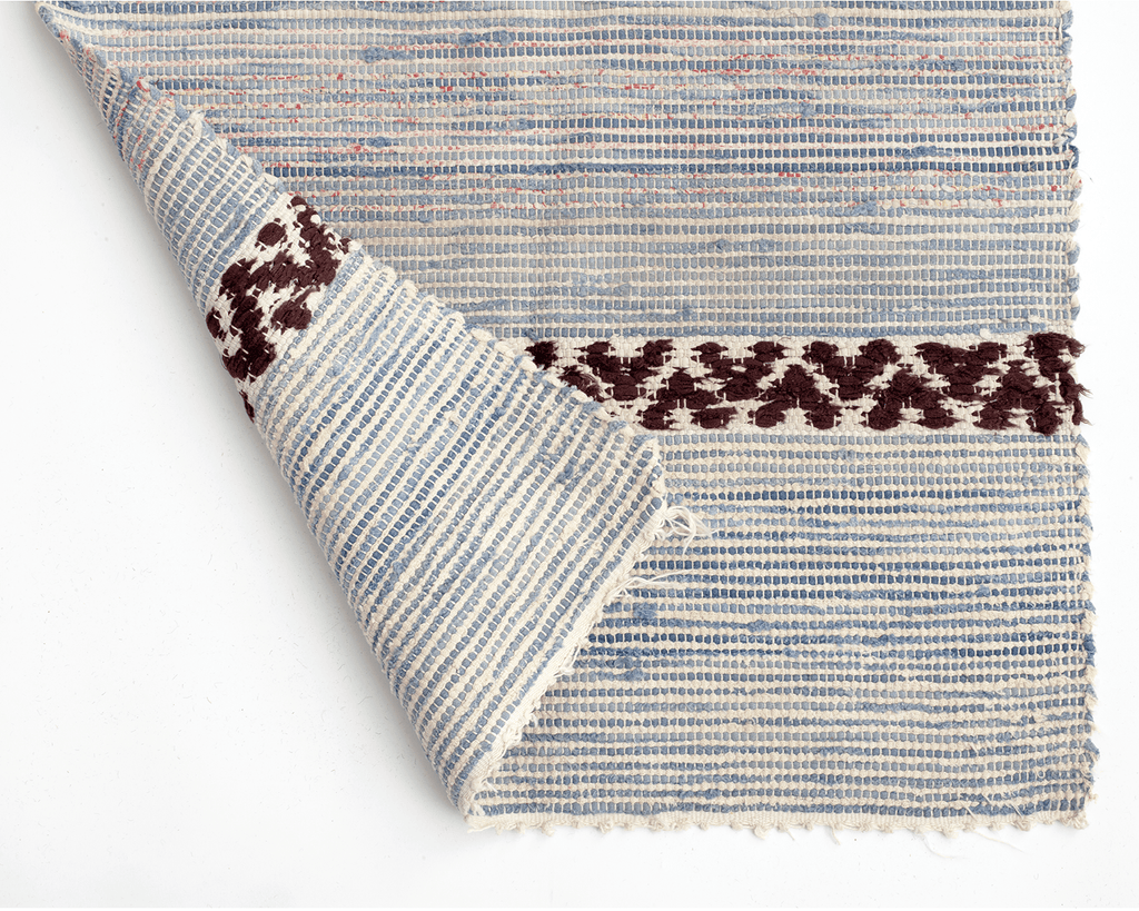 Vintage Swedish Mat - SHARKTOOTH Antique and Vintage Textiles